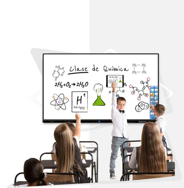 Pantalla interactiva educativa