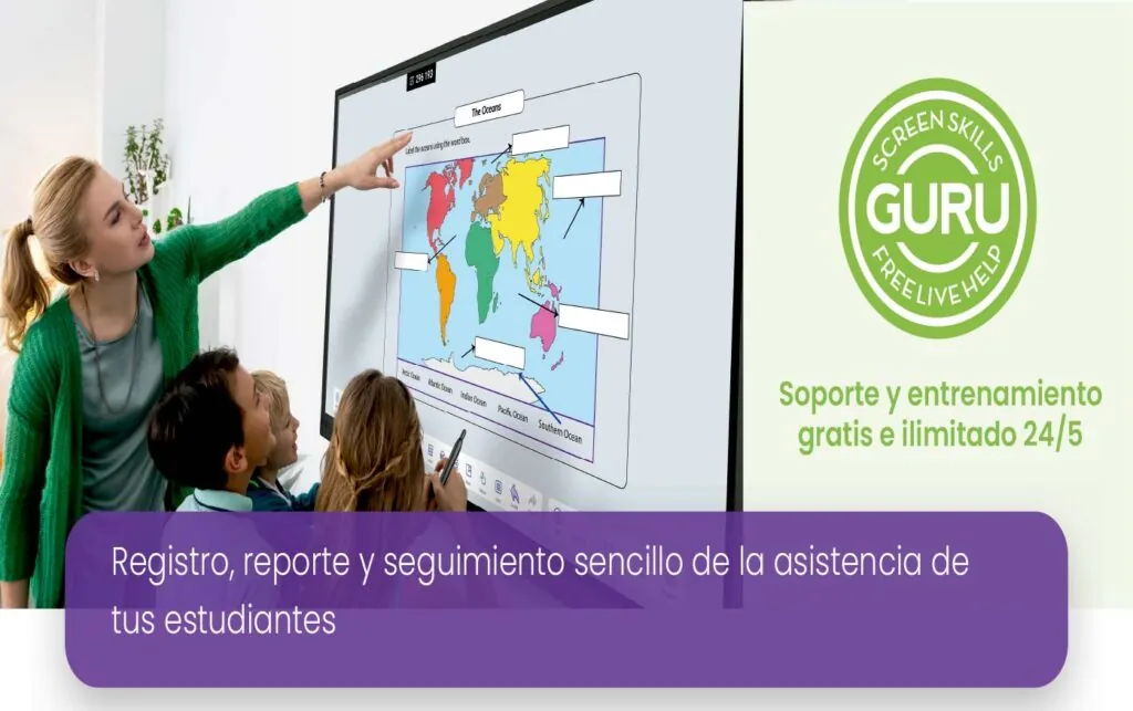 Características clave de OneScreen Attendance